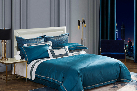 프리미엄 자카드 코튼 침구 세트 --- 부가티