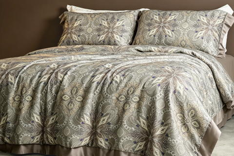 Parure de lit Royal Luxury en lyocell --- Motif cachemire