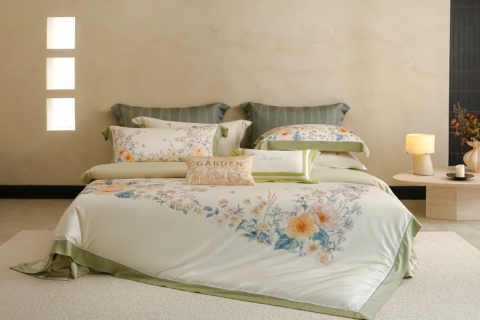 Digital Print Bedding Set --- Greenfield Harvest