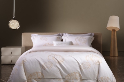 Long-Staple Cotton Jacquard & Egyptian Cotton Bedding Set --- AELIA