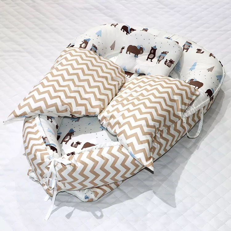 HBB Factory Soft Cotton baby Nest Bed Baby Lounger Customized