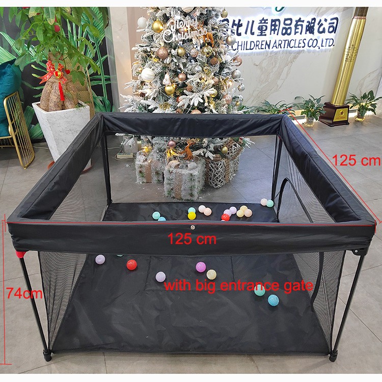 Foldable Oxford Fabric Outdoor Indoor Extra Large baby play fence Activity Center playard with entrance gate