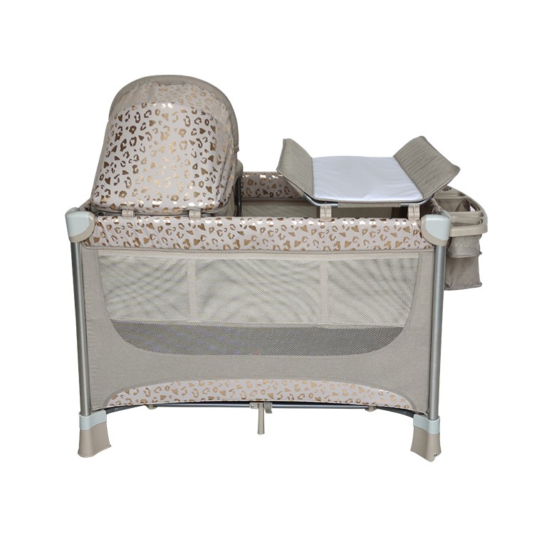 Hot Sale Baby travel cot baby playpen fashion Removable baby bed crib with diaper table multifunctional set bed for bedroom
