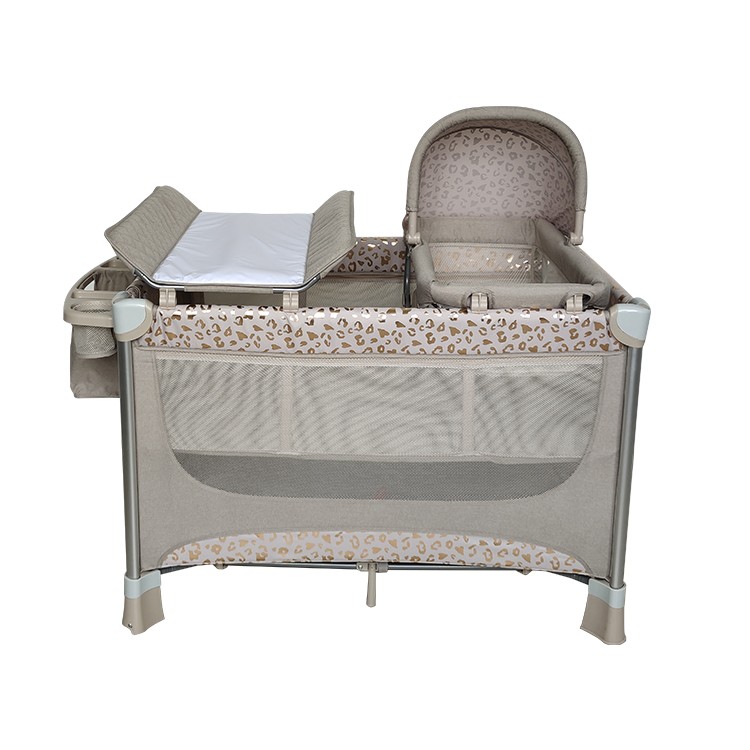 Hot Sale Baby travel cot baby playpen fashion Removable baby bed crib with diaper table multifunctional set bed for bedroom