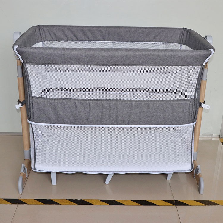 2022 Hot Selling New Design Professional Manufacture Cheap Crib Baby Set Swing Cradle Drop Side For Baby
