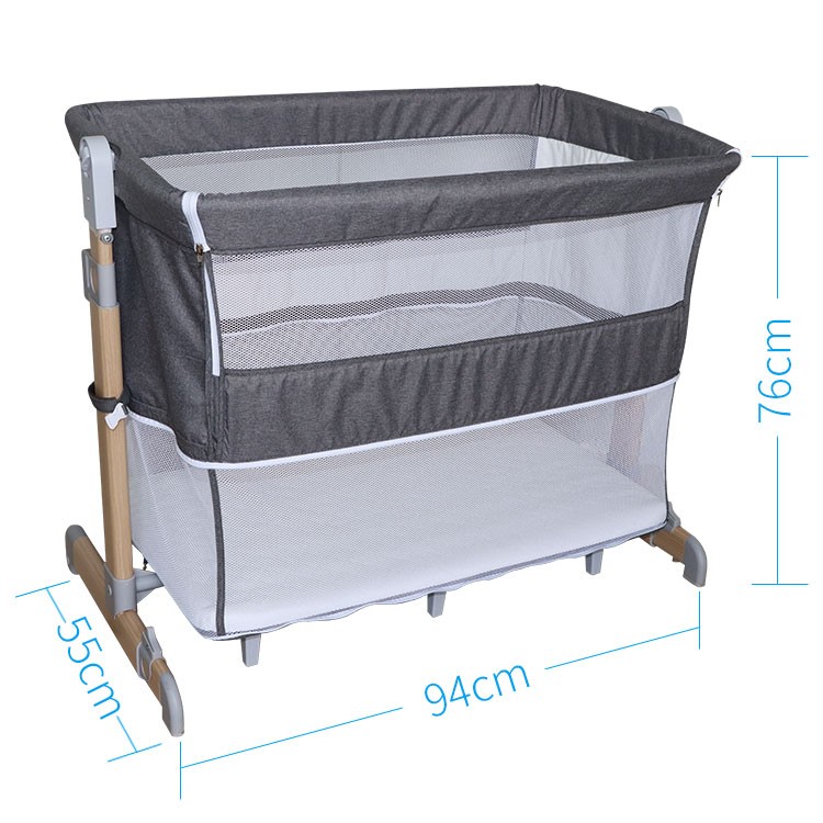 2022 Hot Selling New Design Professional Manufacture Cheap Crib Baby Set Swing Cradle Drop Side For Baby