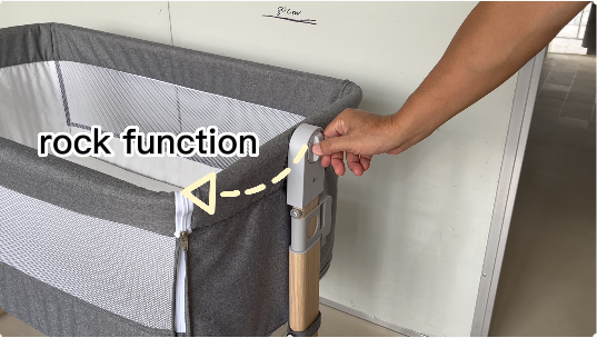 2022 Hot Selling New Design Professional Manufacture Cheap Crib Baby Set Swing Cradle Drop Side For Baby