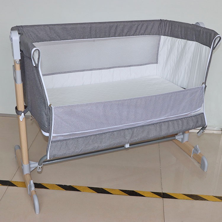 2022 Hot Selling New Design Professional Manufacture Cheap Crib Baby Set Swing Cradle Drop Side For Baby