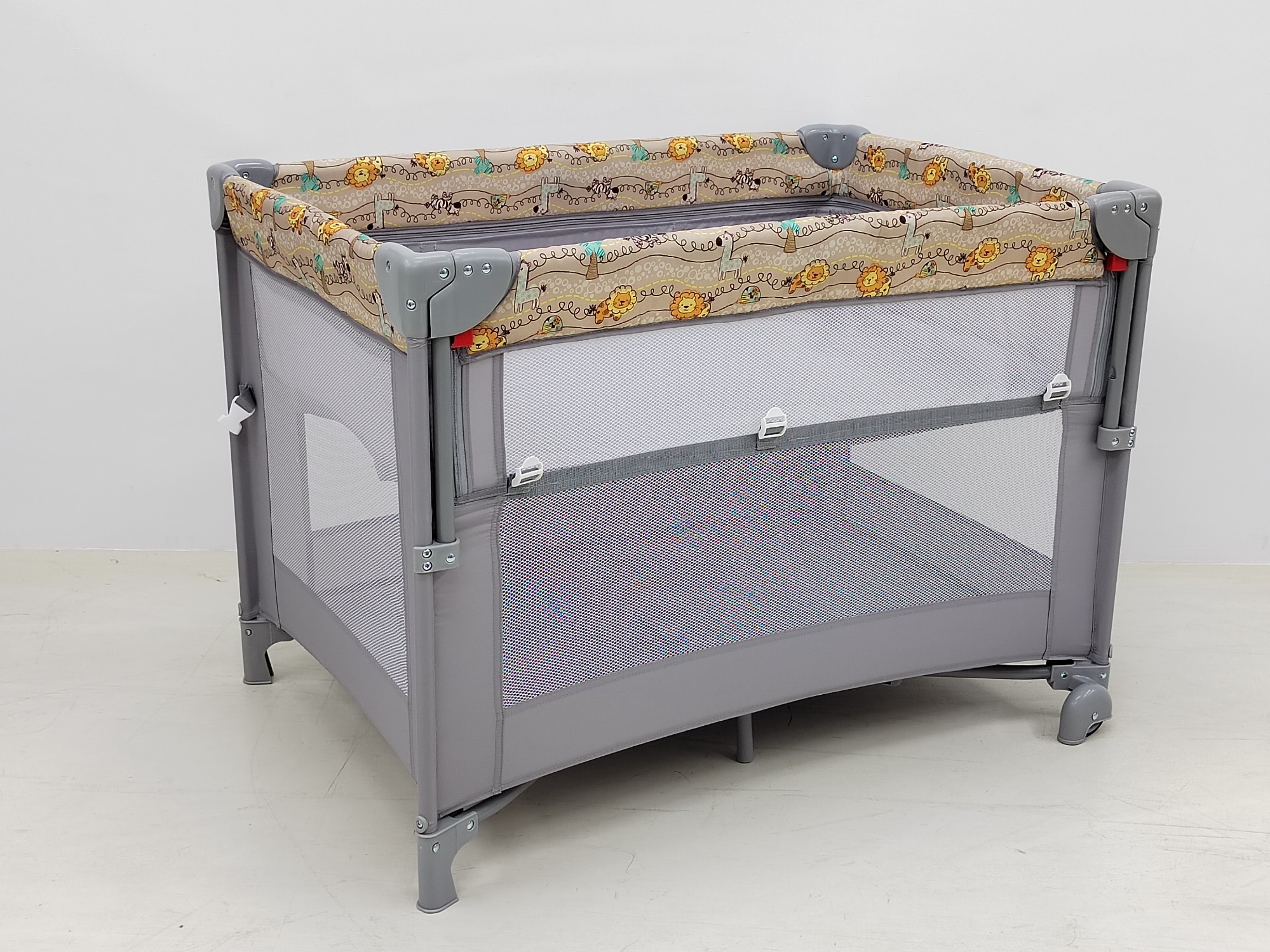 Manufacturer Foldable travel cot playpen baby beside sleeper next to me drop side cot for hospital bedroom use