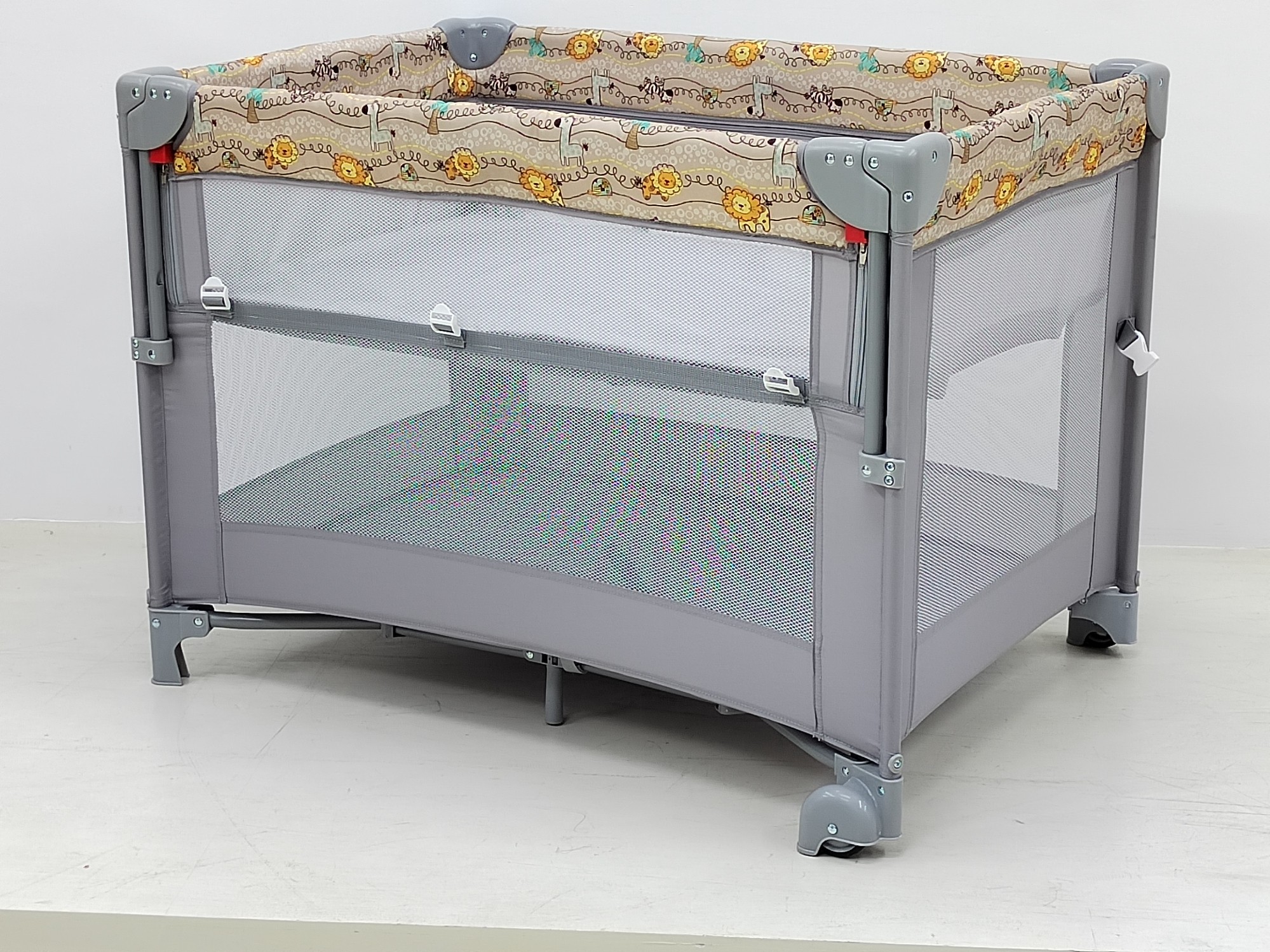 Manufacturer Foldable travel cot playpen baby beside sleeper next to me drop side cot for hospital bedroom use