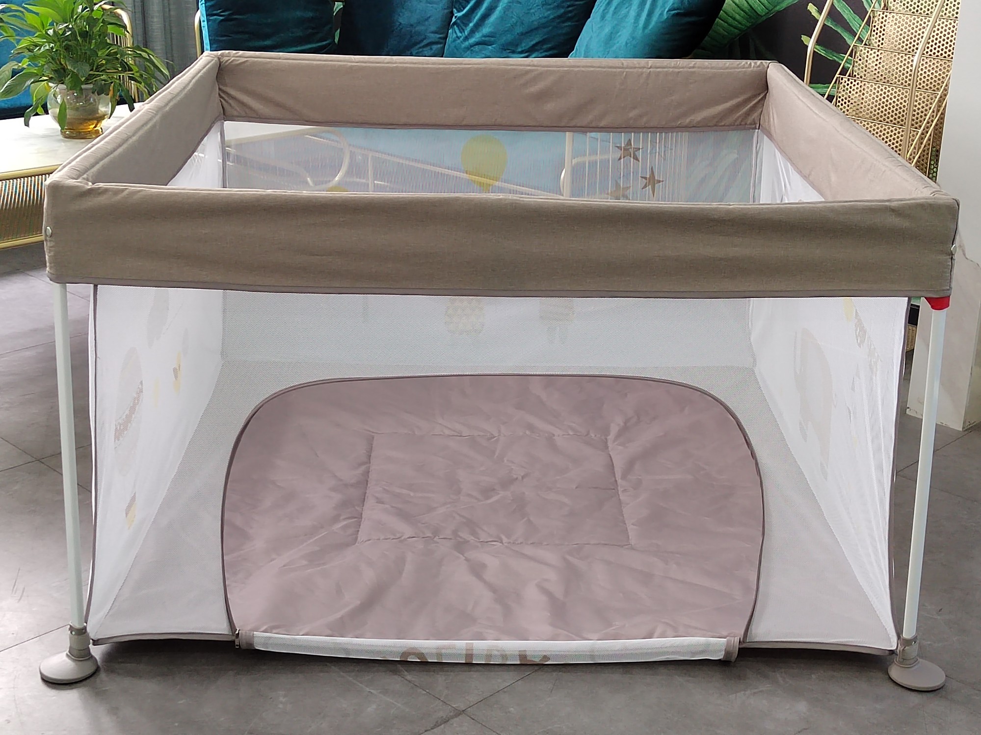 Foldable Oxford Fabric Outdoor Indoor Extra Large Activity, Baby Safety Fence Child Playpen With entrance Gate printings