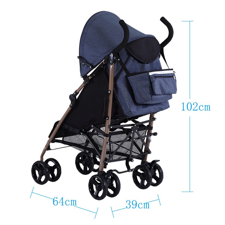 manufacturer wholesale foldable baby carriage baby stroller buggy 3 in 1 with Baby carry basket