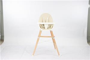 Only B2B OEM ODM Service Baby Wooden Toddler Feeding Eat Dining High Chairs adjustable height