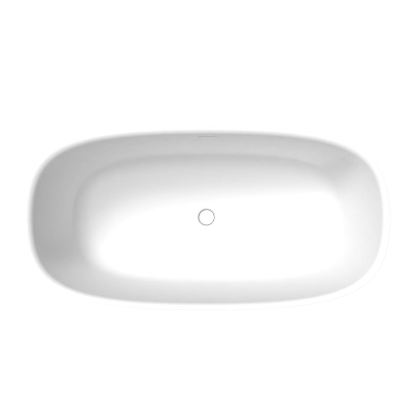 EODOLA White Artificial Marble Bathtub