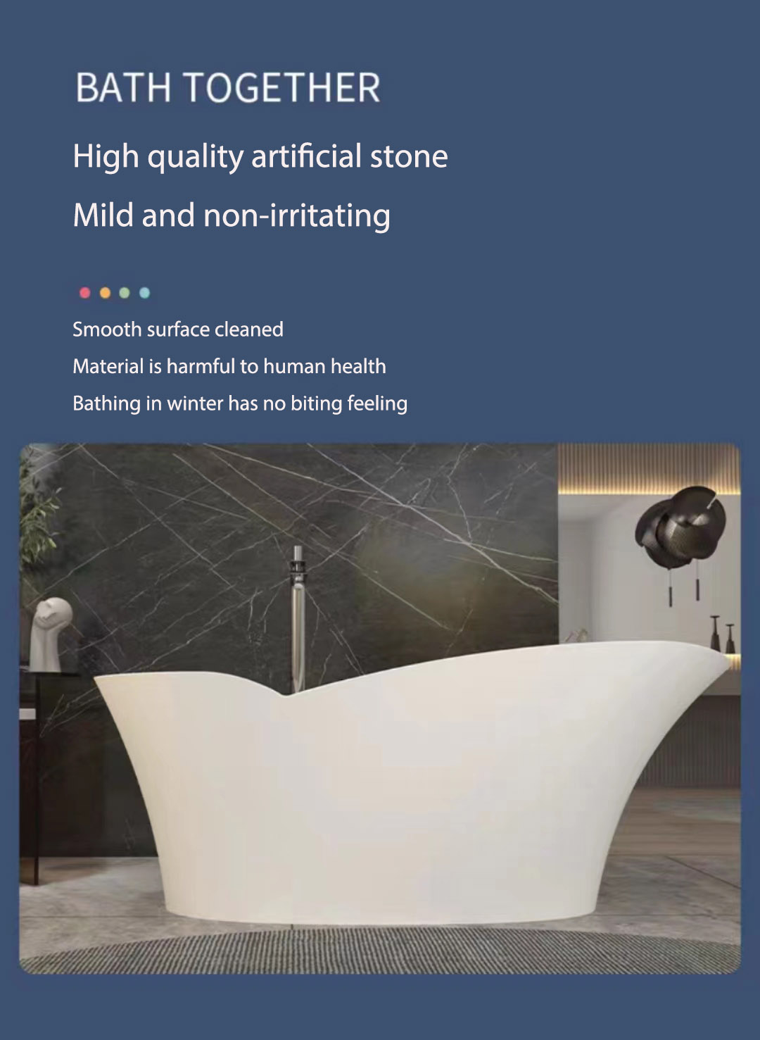 high quality modern Marble Bathtub