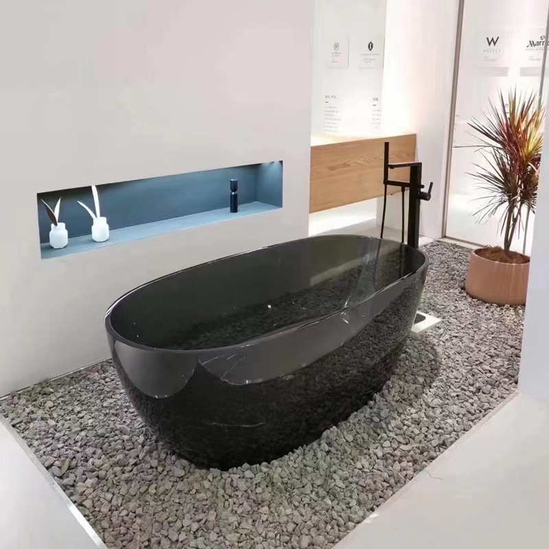 EUDOLA Clear Artificial Stone Bathtub