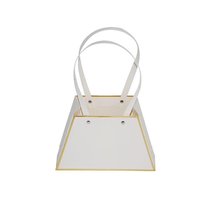 Wholesale Logo Printed Custom Paper Bag Square For Flowers