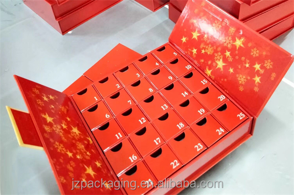 heart-shaped advent calendar