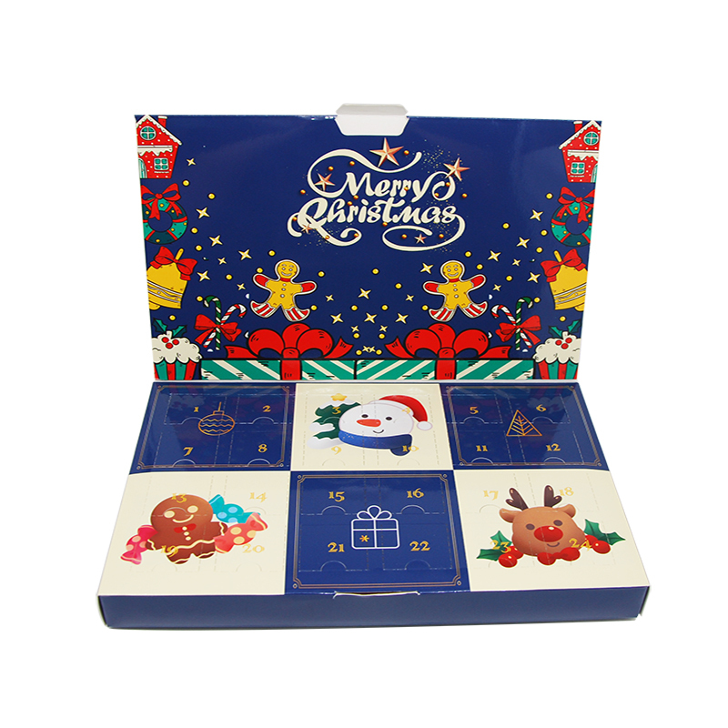 Hot Selling Custom Christmas Advent Calendar Box 24 Windows