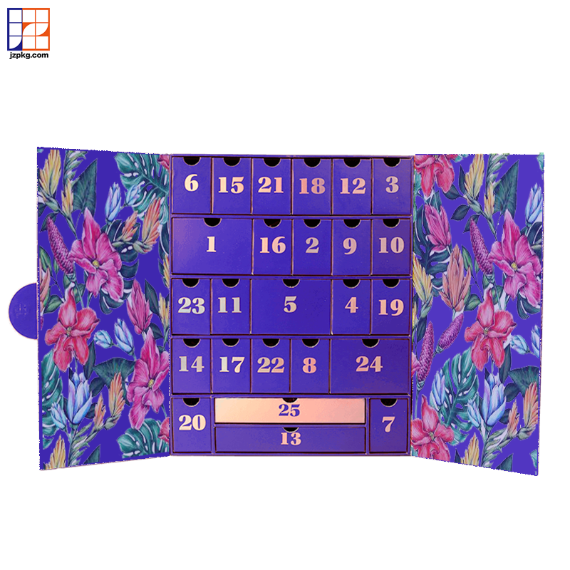 empty gift boxes countdown 25 days beauty advent calendar