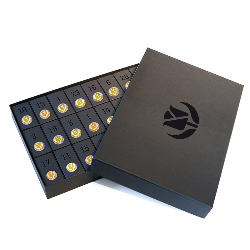 Mystery Box Packaging Tea Christmas Countdown Advent Calendar 24 Days