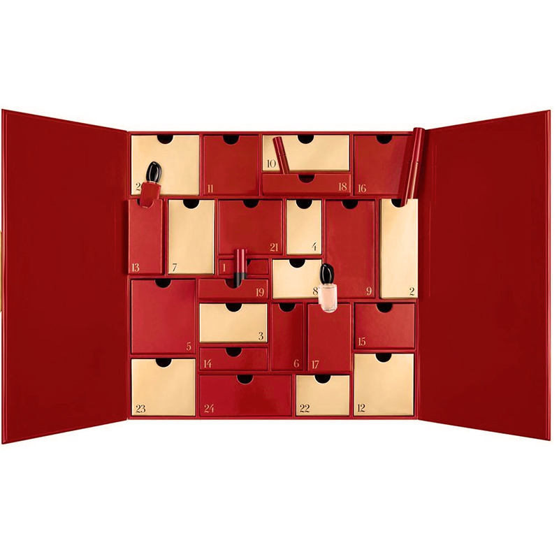 Custom luxury makeup gift set advent calendar 24 days