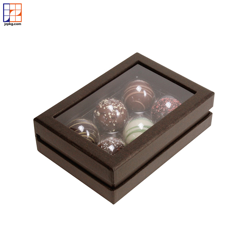 customized food paper boxes With Window For Chocolate Dates
