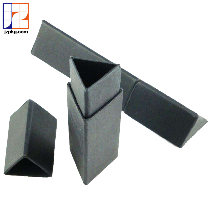 Creative unique black paper box triangular box tshirt packaging