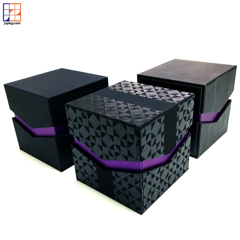Black candle gift set packaging box unique design