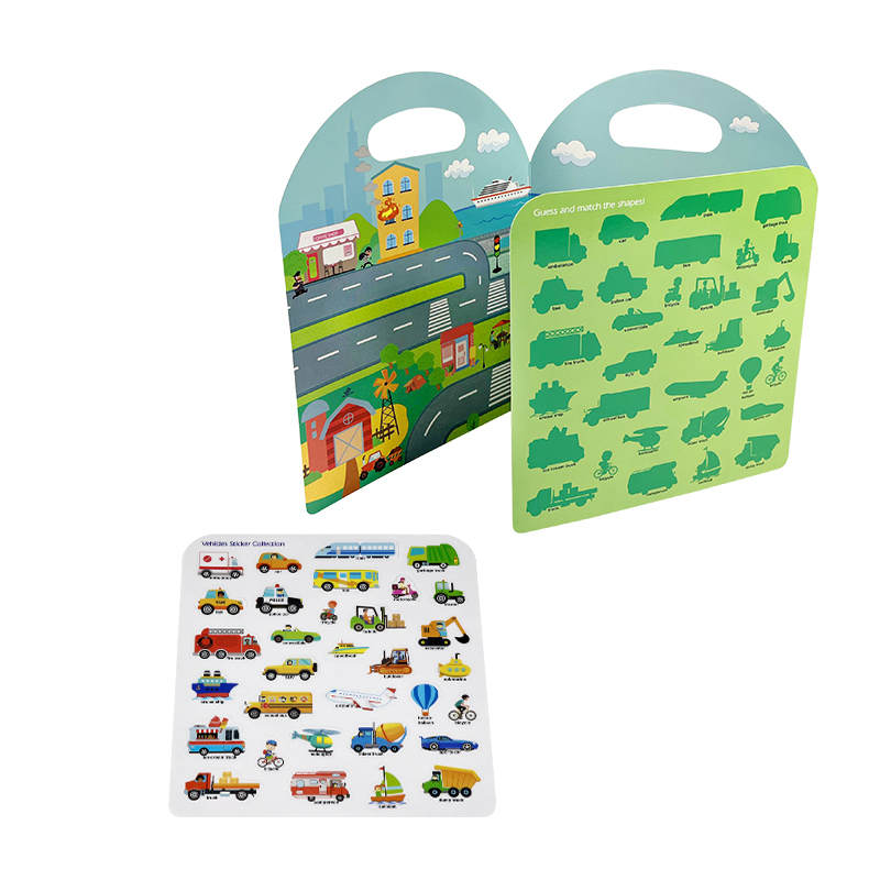 OEM Kids Toys Educational Portable Sticker Book Reusable