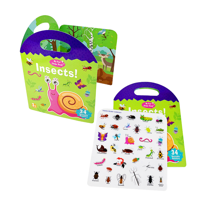 Custom 3D Sticker Books Cute Toy Kids Educational Products