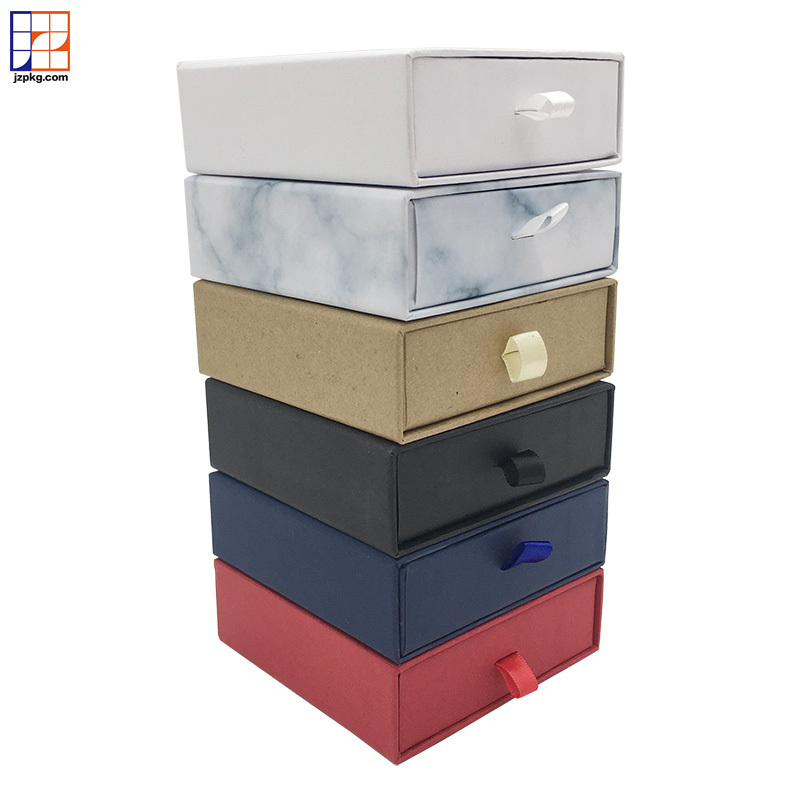 caixa de joias de papel com logotipo personalizado para colar, brincos e pulseiras