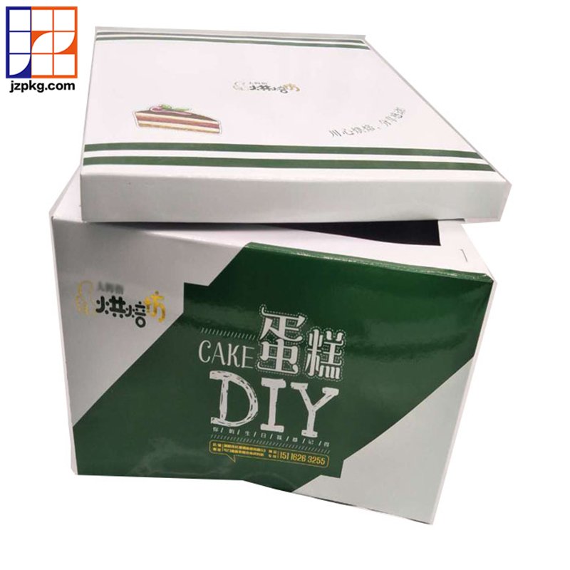 Custom branding bakery paper packaging cake boxes with logo printing