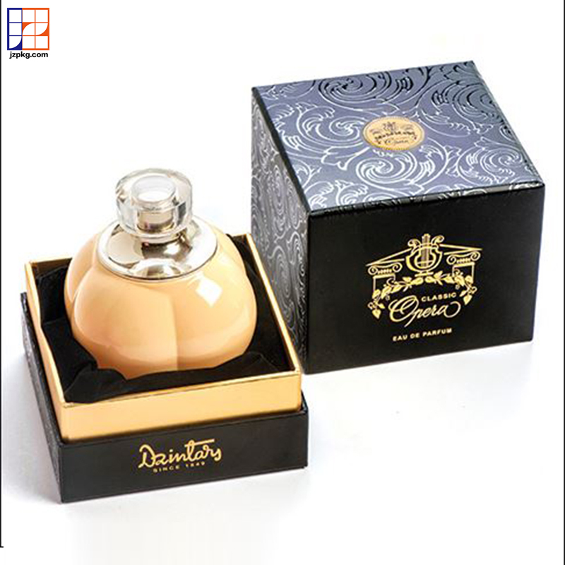 Custom color design 50ml perfume bottle packaging box with protected insert