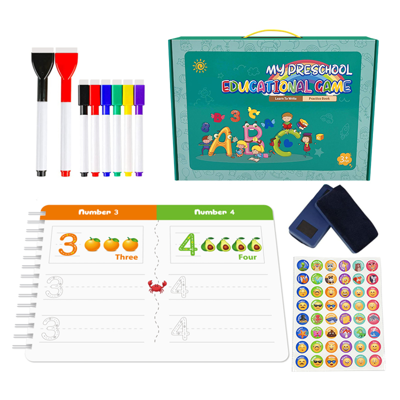 My First Preschool Educational Game Toys Workbook For English