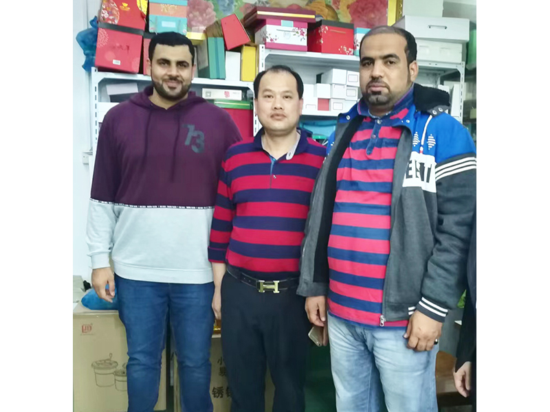 Foreign customers visit