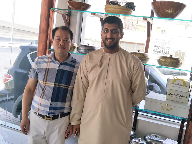 In 2022, the boss visited clients in Oman, Middle East