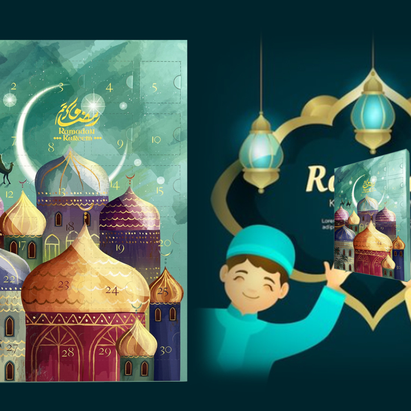 2024 Custom 30 day packaging box advent calendar ramadan box