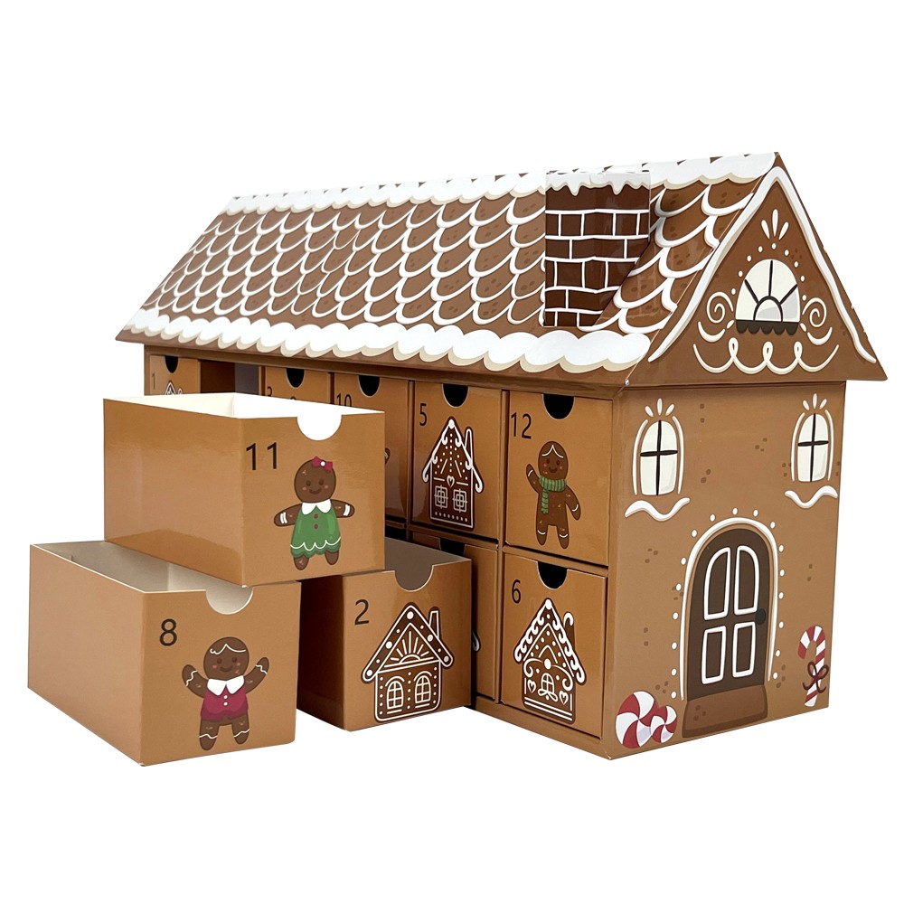 Cardboard advent calendar