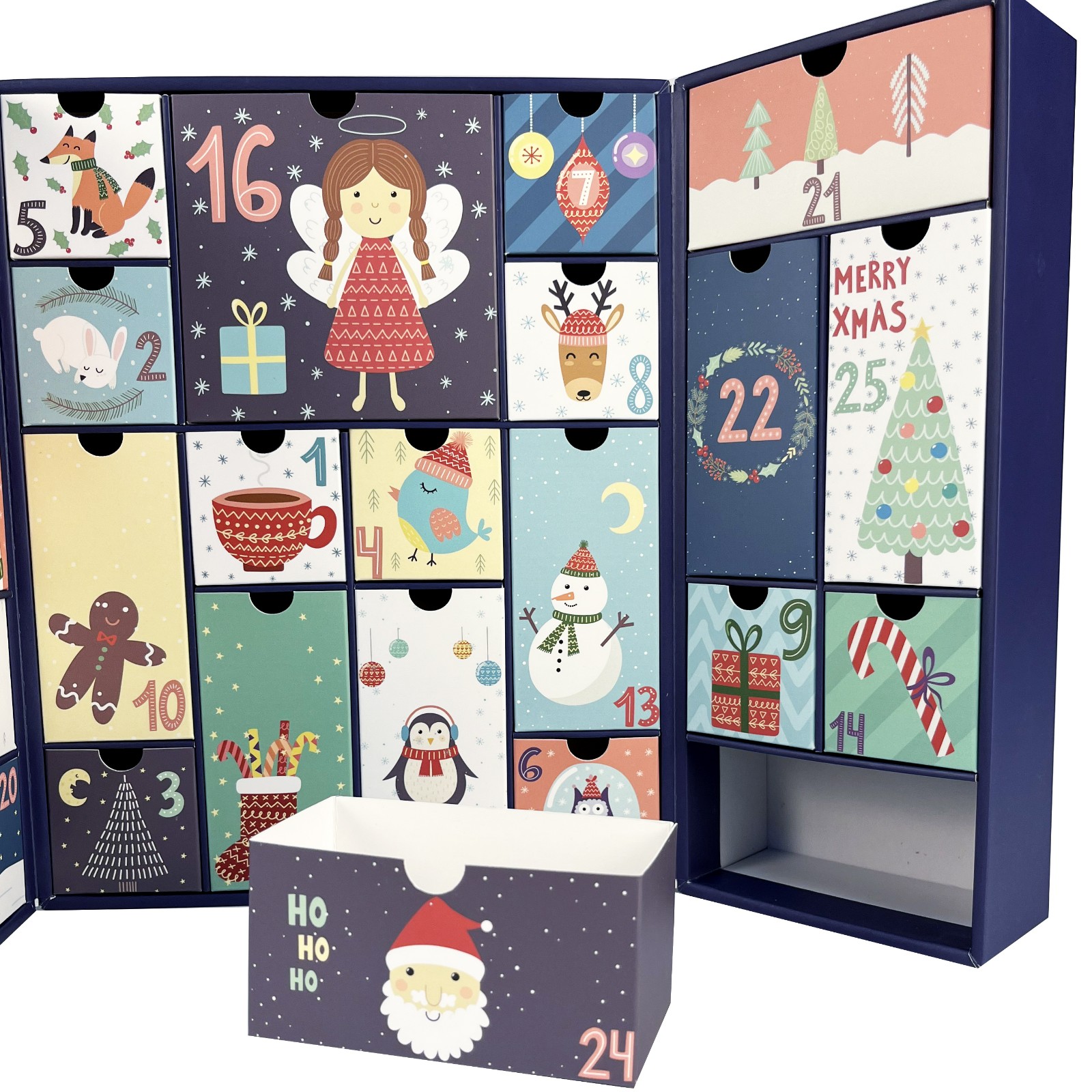 advent box with drawers