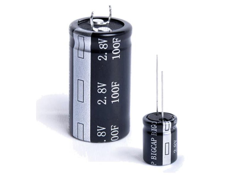 BUP Series - 2.7V High Capacitance Cylindrical SuperCapacitors