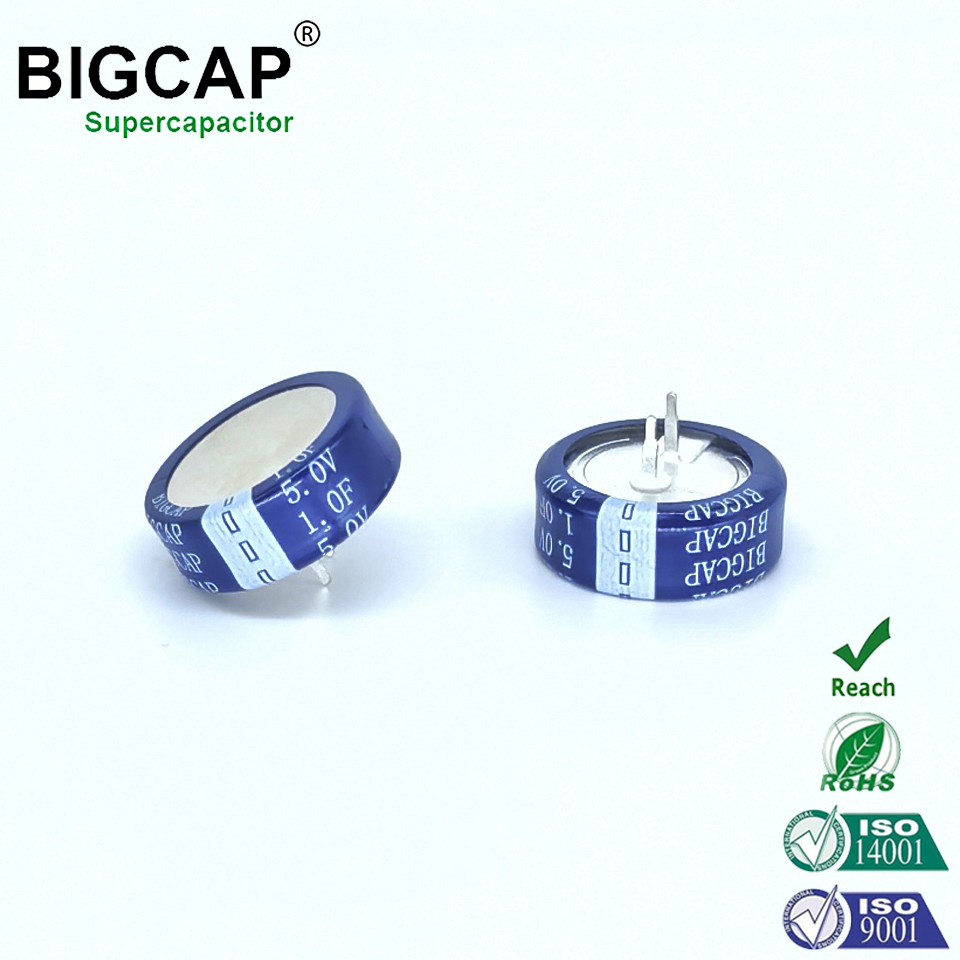 BIGCAP 안정적이고 내구성 뛰어난 Type-C 5.0V 1.0f 코인 셀 울트라커패시터