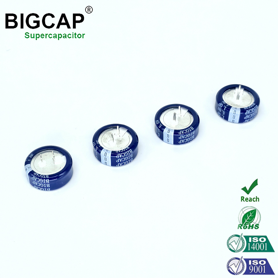 BIGCAP 안정적이고 내구성 뛰어난 Type-C 5.0V 1.0f 코인 셀 울트라커패시터