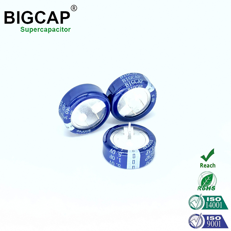 BIGCAP 안정적이고 내구성 뛰어난 Type-C 5.0V 1.0f 코인 셀 울트라커패시터