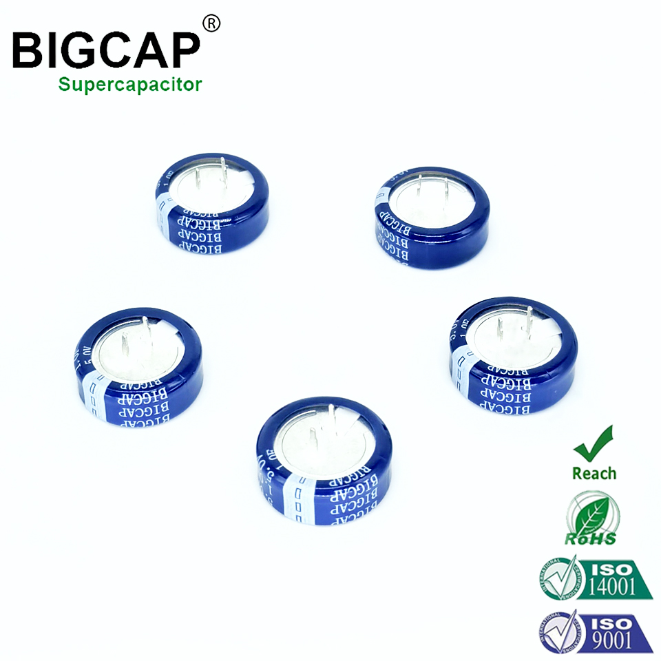 BIGCAP 안정적이고 내구성 뛰어난 Type-C 5.0V 1.0f 코인 셀 울트라커패시터