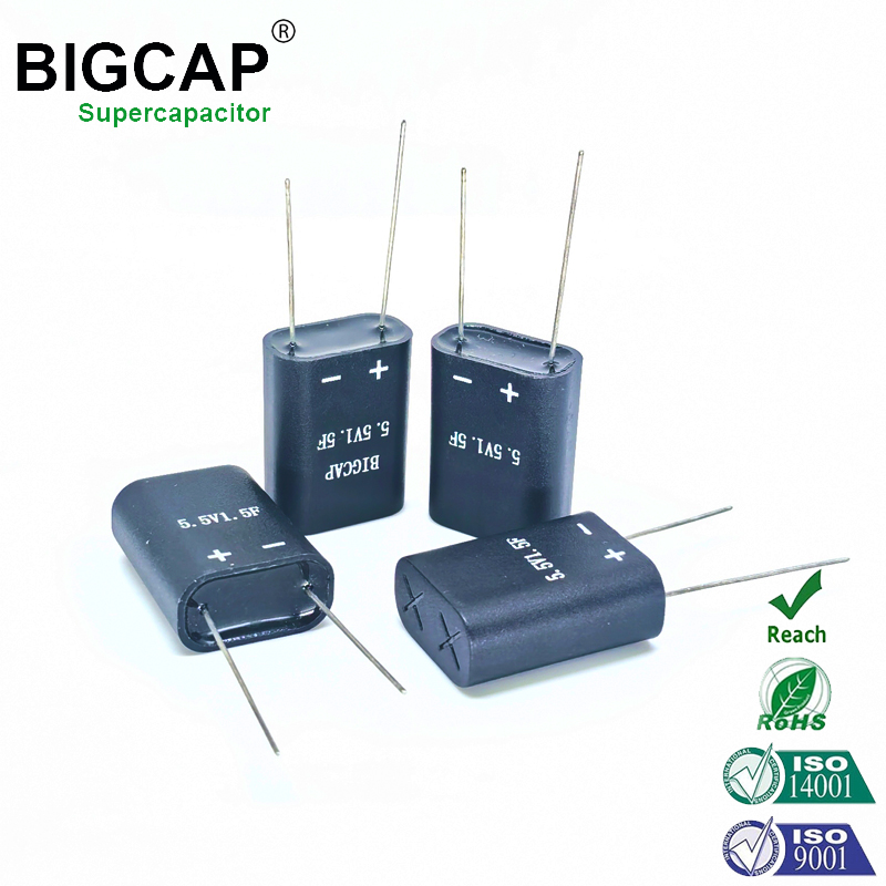 Supercondensador BIGCAP totalmente sellado, a prueba de humedad y anti-retorno, condensador de faradios de 5,5 V y 1,5 F.
