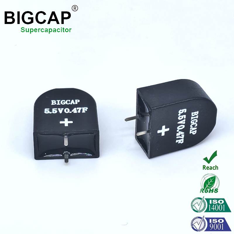 완전 밀폐형 누액 방지 5.5V 0.47f BIGCAP 코인 셀 슈퍼 커패시터