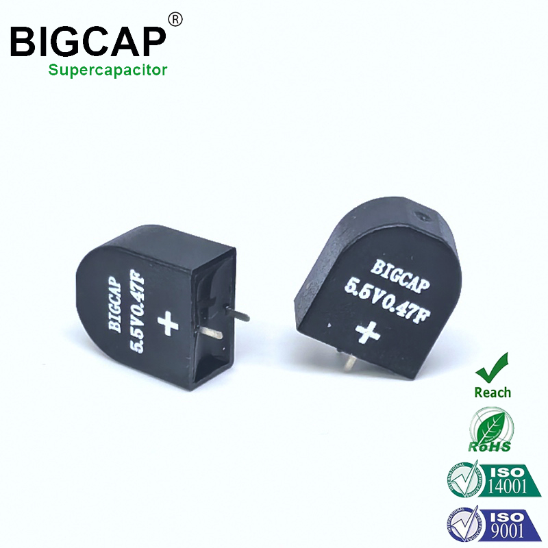 완전 밀폐형 누액 방지 5.5V 0.47f BIGCAP 코인 셀 슈퍼 커패시터