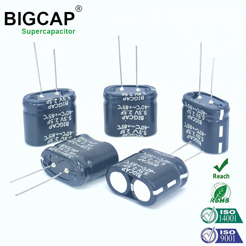 빅캡 슈퍼커패시터 고온 내성 5.5V 2.5f 직렬 결합 패럿 울트라커패시터