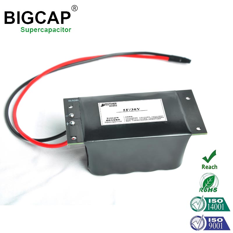 BIGCAP High Voltage Cylindrical 15V/27V/63V 6f/28f/50f Supercapacitor Module